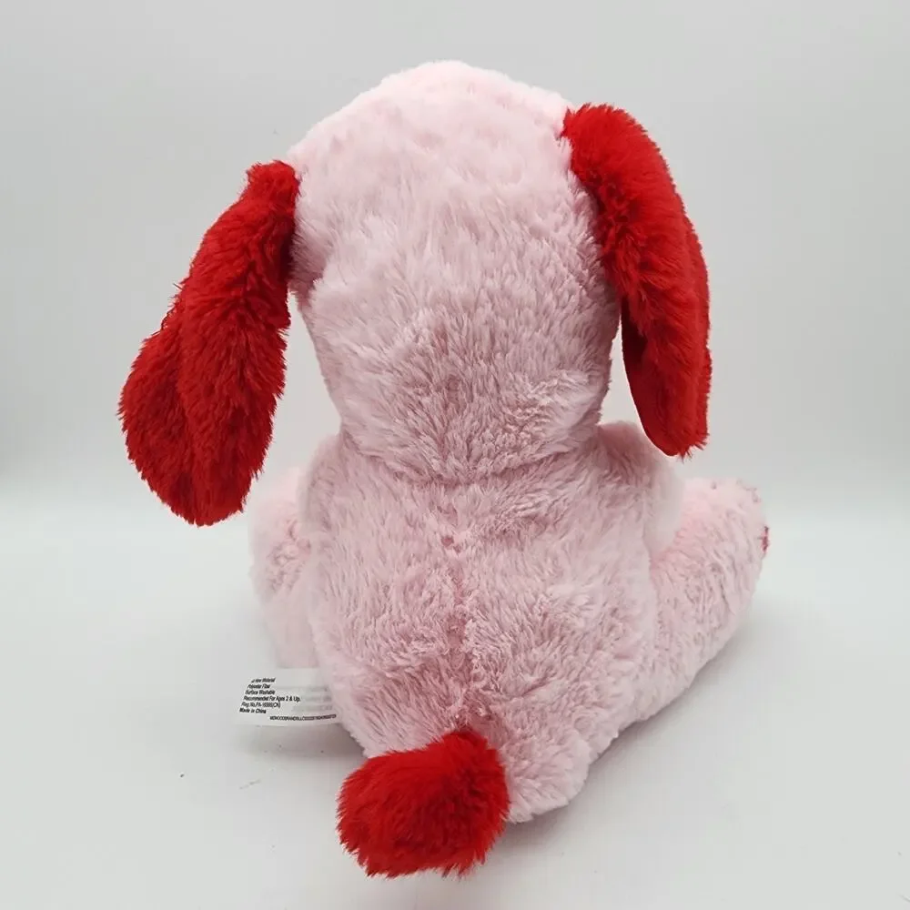 I Love You Latte Pink Dog Plush Stuffed Animal Toy 10